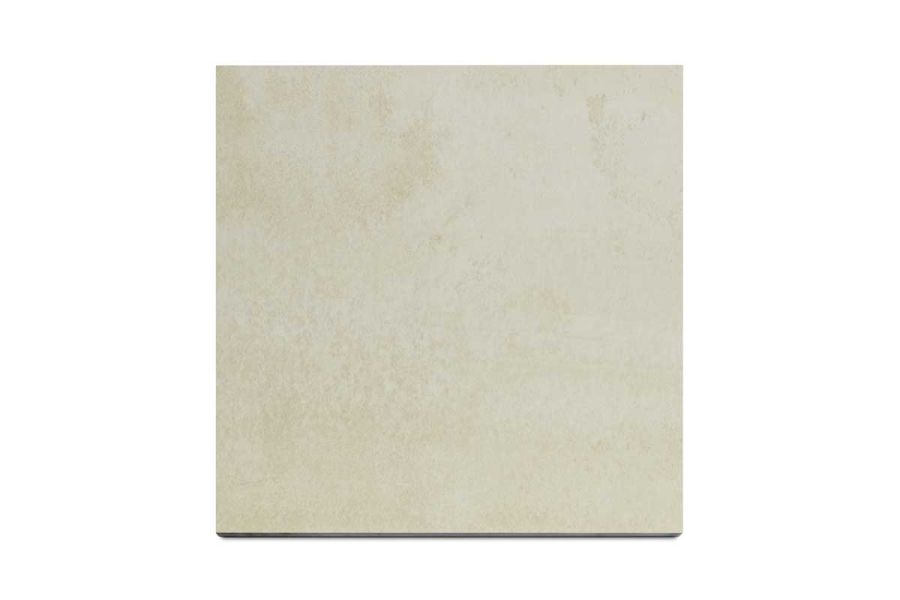 Overhead image of a Mint porcelain paving slab, emphasizing its imitation stone texture and subtle markings.